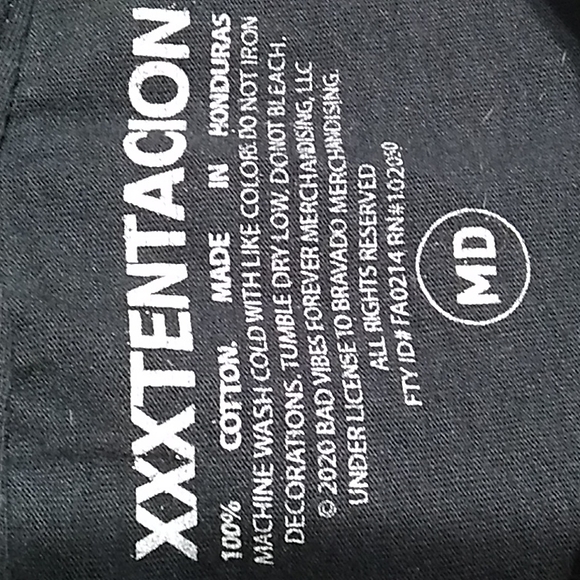 SALE! XXXTENTACION Top Sz.MD Like New Single Stitch - Picture 6 of 6